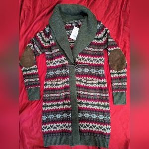 Fairisle Cro-Long Sleeve Sweater